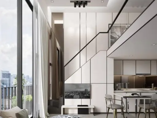 Sale The Reserve Phahon-Pradipat Loft room with east balcony highly private Very nice