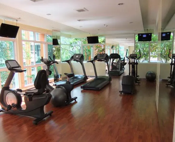 For rent, PG RAMA 9 Condominium, room with good wallpaper, great price, convenient, complete here, come book now, don't miss out.