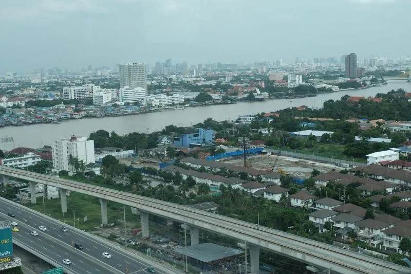 Condo for rent, Rich Park @ Chaophraya, 27th floor, beautiful view of the Chao Phraya River, very good atmosphere. beautiful room ready