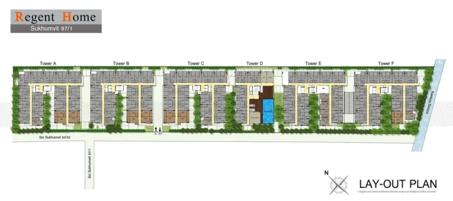 ให้เช่า!! คอนโด รีเจ้นท์ โฮม สุขุมวิท 97/1 ชั้น 8 ตึก B ห้องมุม ห้องสวย เฟอร์ครบ พร้อมอยู่ จองเลย!!