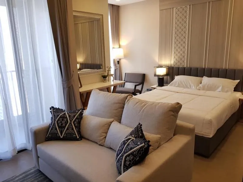 Urgent for rent !! Ashton Asoke Condo, 21st floor, beautiful view, ready, near BTS, convenient transportation, hurry, don't wait !!