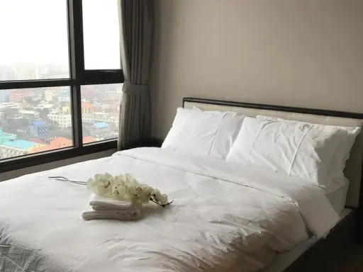ให้เช่า The Line Sukhumvit 71 ชั้น 19 วิวเมือง ตกแต่งครบ เตียง Queen Size นอนสบายสุดๆ สนใจ จองเลย images