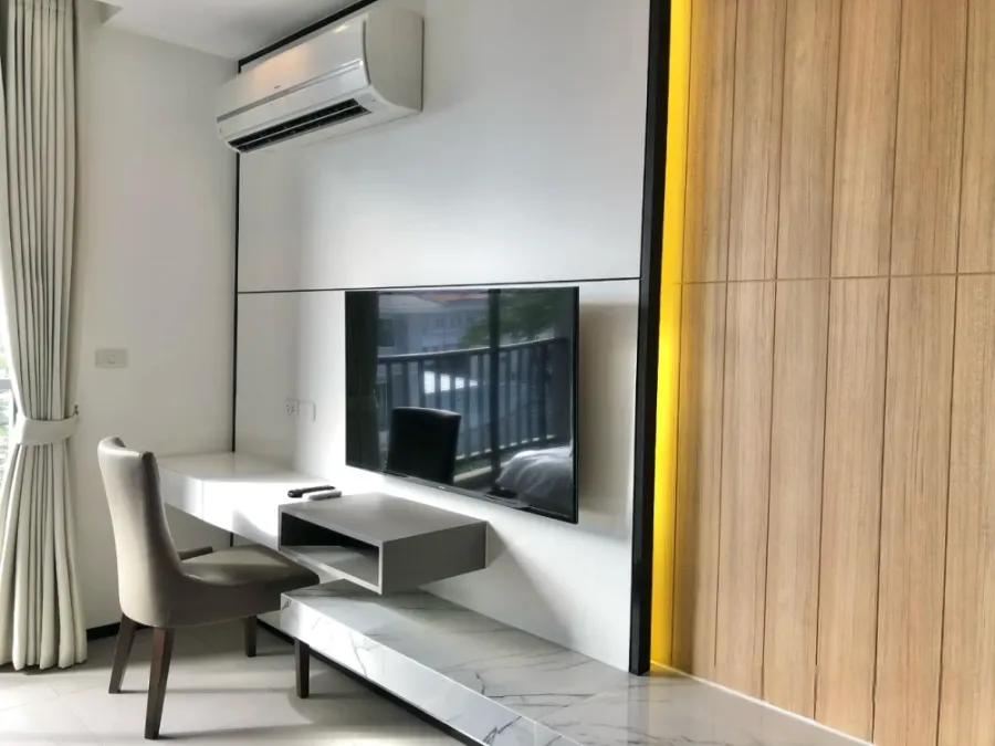 ให้เช่า AQ Alix-Residence Soonvijai ชั้น 4 ห้องมุม เห็นวิวต้นไม้ร่มรื่นสบายตา ตกแต่งครบๆ สนใจจองเลยจ้า