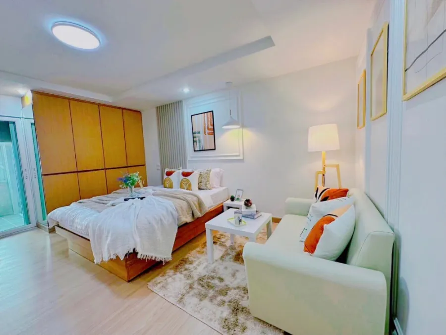 Sale Happy Condo รัชดา 18 ห้อง STUDIO แต่งน่าอยู่มาก สไตล์มินิมอล มินิใจ พลาดไม่ได้แล้ว จองเลย