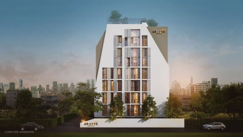 ให้เช่า Groove Vibes Ladprao 18 คอนโด Duplex Loft เพดานสูง โปร่ง โล่ง หน้าต่างหันทิศเหนือ แดดไม่แรง ห้องไม่ร้อน