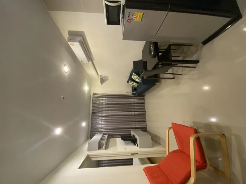 ขายคอนโด Happy Condo Ladprao 101 ห้องตกแต่งพร้อมเข้าอยู่ เฟอร์แน่น เครื่องใช้ไฟฟ้าครบ จบที่ห้องเดียว