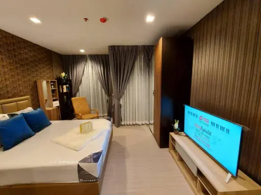 For rent Life Asoke Rama 9, the most beautiful room. The interior is attached to the whole room, decorated with tone control. Book now, don't miss it. images