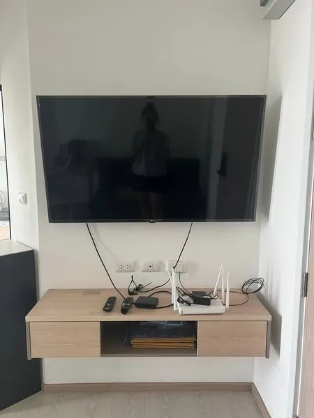 For rent, The Excel Khu Khot, partitioned room Complete electrical appliances, good price, hurry up to reserve before it's out of hand.
