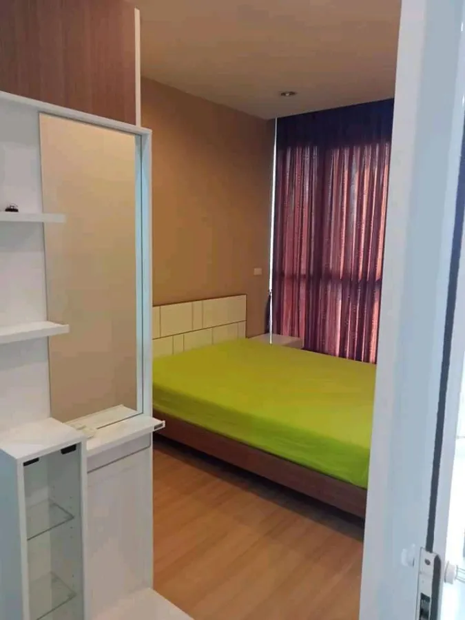 ให้เช่า Happy Condo Ladprao101 เฟอร์+เครื่องใช้ไฟฟ้าพร้อม วิวเมืองระเบียงทิศเหนือ จองเลย