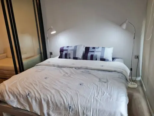 For rent Kave TU 6th floor, beautiful swimming pool view, quiet and not hot, with quality mattress, hurry and reserve now.
