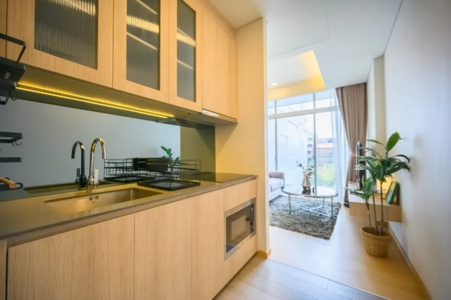 Condo for rent, Siamese Exclusive, Sukhumvit 42, 4th floor, garden view, 2 bedrooms, good atmosphere, ready to move in, book now!!