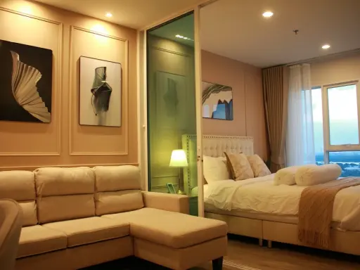 For rent: Regent Home Bangna. Furniture: Built-in throughout the apartment. Beautiful, neat, and perfectly designed in every space. Book now!