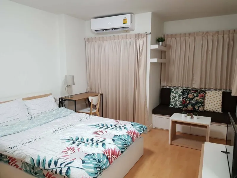 มายคอนโด สุขุมวิท 81 ห้องสตูดิโอ 25 ตร.ม ชั้น 5 วิวสวยไม่มีตึกบังเฟอร์นิเจอร์ครบ พร้อมอยู่ รีบจองเลย