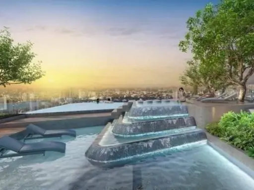 Condo sales down Niche Mono Ramkhamhaeng, 16th floor, high view, comes at a great price. It's good to buy and live by yourself. It's good to invest. R images