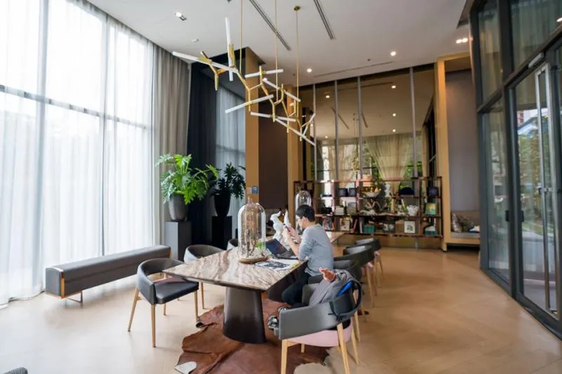 ให้เช่า คอนโด Life Sukhumvit 48 ขนาด 30 ตรม. เฟอร์ครบ ใกล้bts มีเครื่องซักผ้า ความสะดวกครบครัน